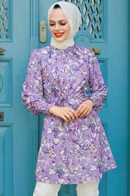 Lila Hijab Tunic 5635LILA - 1