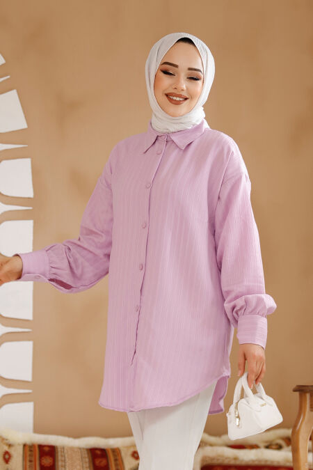 Lila Modest Top 30702LILA - NEVA STYLE