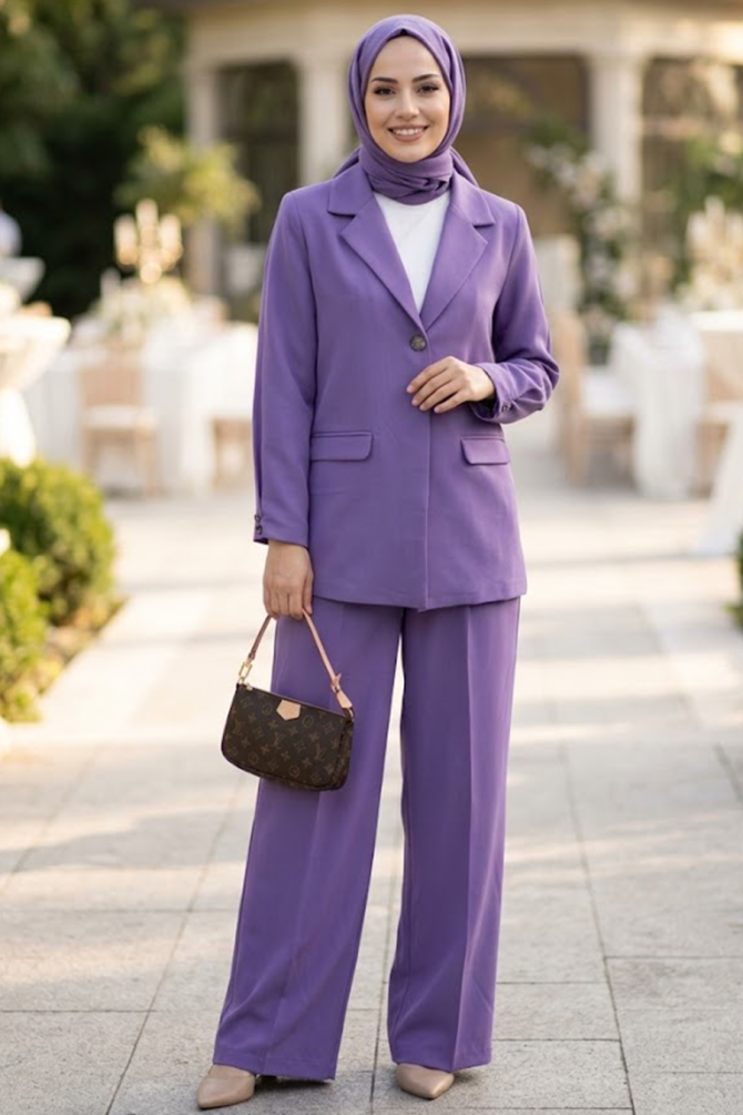 Lila Modest Two-Piece Set 6277LILA - 