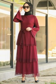 Mahogany Hijab Daily Dress 145BR - 2