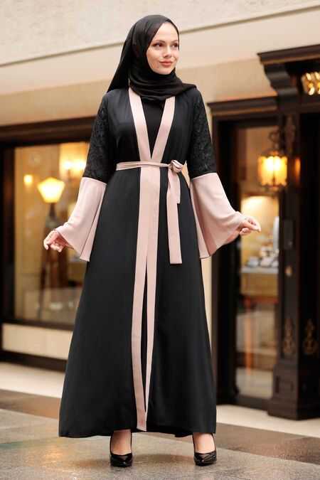 Mink Hijab Abaya 55510V - NEVA STYLE