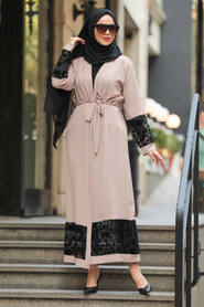 Mink Hijab Abaya Suit 221146V - 1
