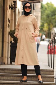 Mink Hijab Coat 12150V - 1