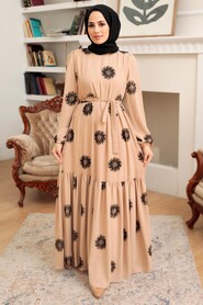 Mink Hijab Dress 10281V - 1