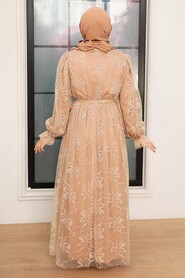 Mink Hijab Dress 10295V - 3