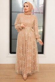 Mink Hijab Dress 10295V - 1