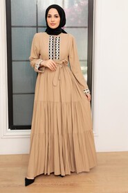 Mink Hijab Dress 10369V - 2