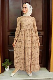 Mink Hijab Dress 1073V - 1