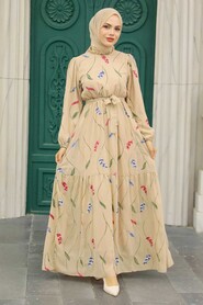 Mink Hijab Dress 11282V - 1