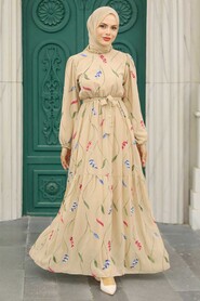 Mink Hijab Dress 11282V - 2