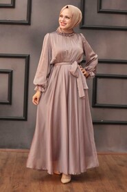 Mink Hijab Dress 14231V - 2