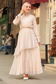 Mink Hijab Dress 1472V - 1