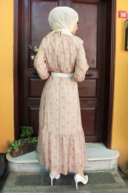 Mink Hijab Dress 1476V - 2