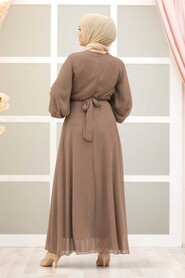 Mink Hijab Dress 20550V - 2