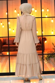 Mink Hijab Dress 2409V - 3