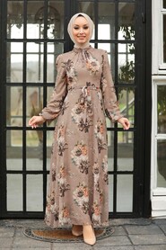 Mink Hijab Dress 27901V - 2