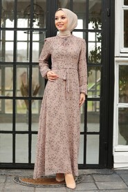 Mink Hijab Dress 27902V - 2