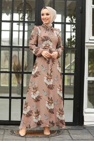 Mink Hijab Dress 2790V - 2