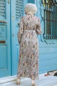 Mink Hijab Dress 2894V - 2