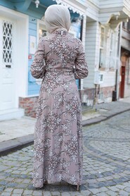 Mink Hijab Dress 2923V - 2