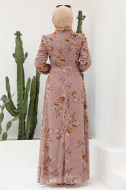 Mink Hijab Dress 29250V - 2