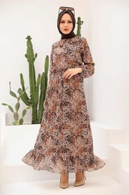 Mink Hijab Dress 2998V - 1