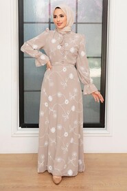 Mink Hijab Dress 32944V - 1