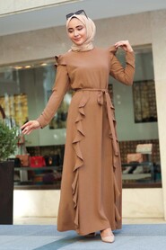 Mink Hijab Dress 3331V - 1
