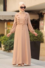 Mink Hijab Dress 33360V - 1