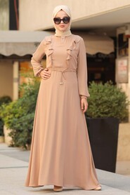 Mink Hijab Dress 33360V - 2