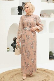 Mink Hijab Dress 33420V - 2