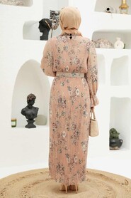 Mink Hijab Dress 33420V - 3