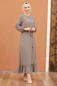Mink Hijab Dress 5473V - 1