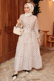 Mink Hijab Dress 57221V - 1