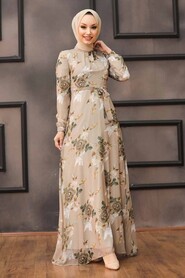 Mink Hijab Dress 815406V - 1