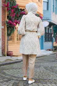 Mink Hijab Dual Suit Dress 1496V - 2