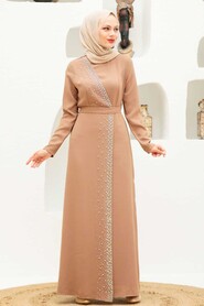  Mink Turkish Muslim Wedding Dress 32150V - 2