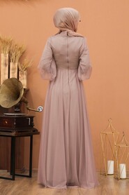  Plus SizeMink Islamic Wedding Gown 5478V - 4