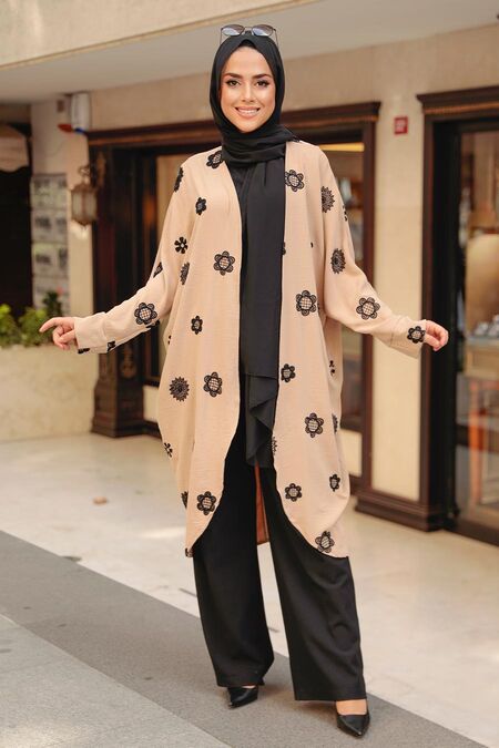 Mink Hijab Kimono 6427V - NEVA STYLE