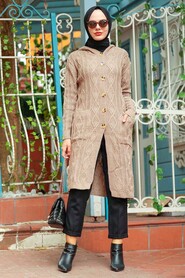 Mink Hijab Knitwear Cardigan 4011V - 1