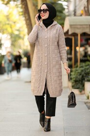 Mink Hijab Knitwear Cardigan 41201V - 1