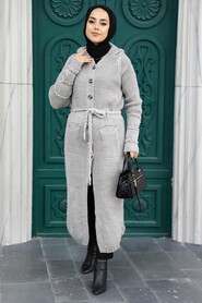 Mink Hijab Knitwear Cardigan 70170V - 1