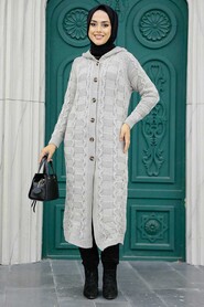Mink Hijab Knitwear Cardigan 70201V - 1
