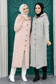 Mink Hijab Knitwear Cardigan 70201V - 4