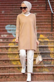 Mink Hijab Knitwear Tunic 18120V - 3