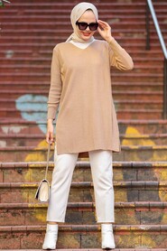 Mink Hijab Knitwear Tunic 18120V - 1