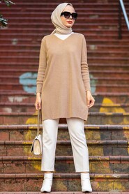 Mink Hijab Knitwear Tunic 18120V - 4