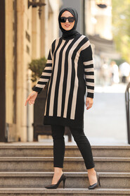 Mink Hijab Knitwear Tunic 22631V - 1
