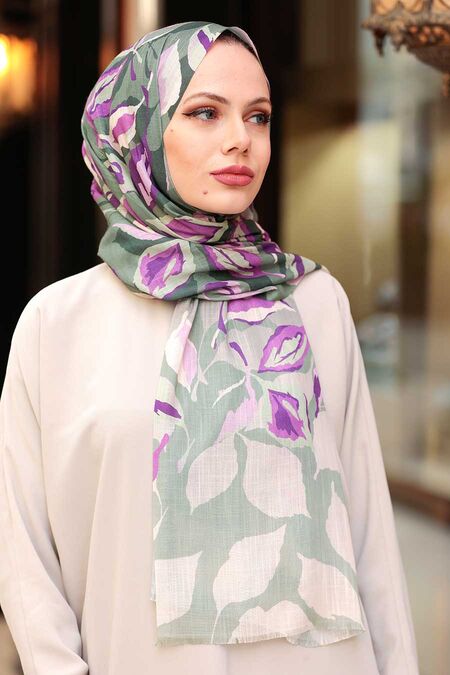 Mint Hijab Shawl 51710MINT - NEVA STYLE