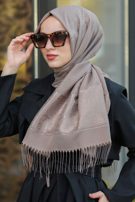 Mink Hijab Shawl 7562V - NEVA STYLE